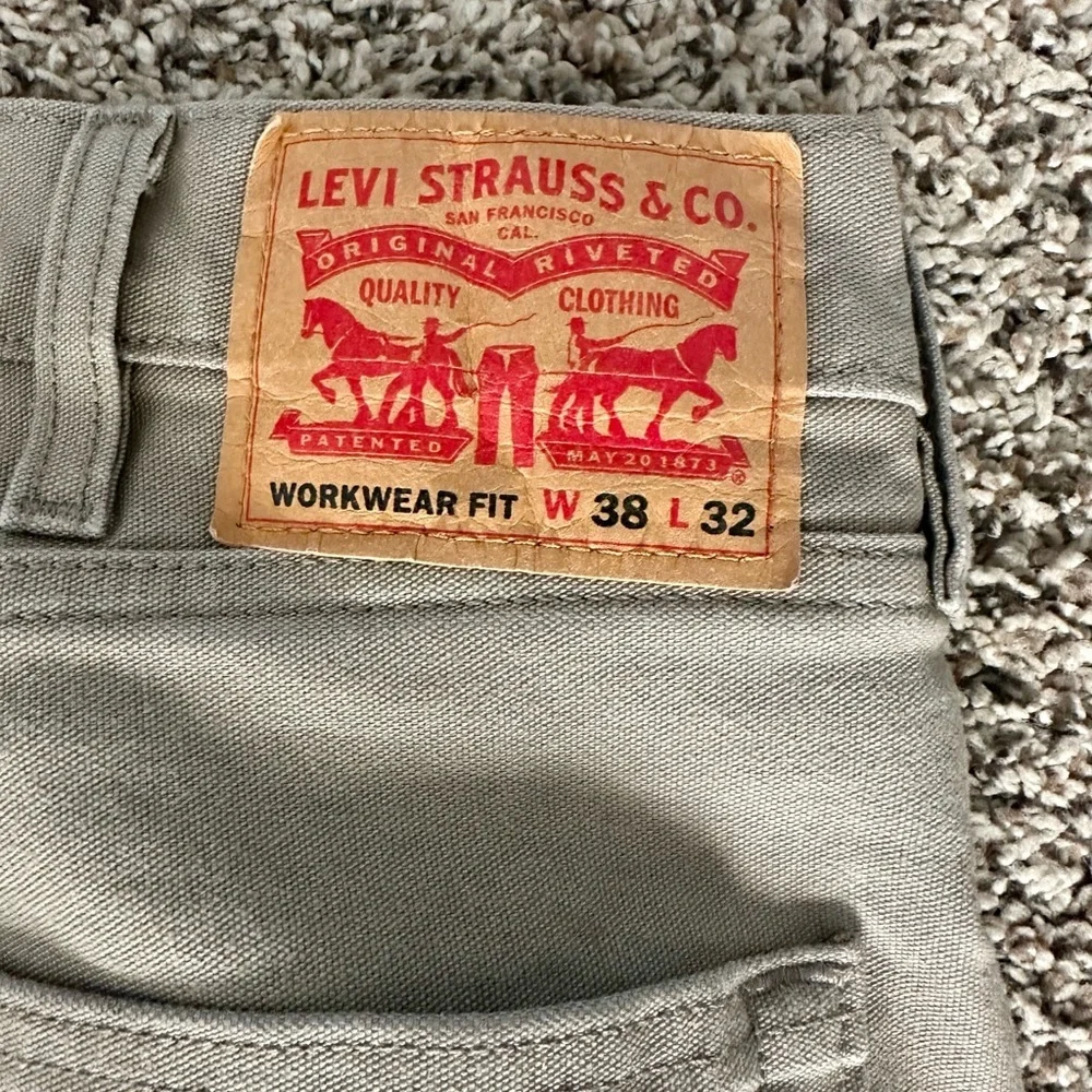 Levi's WorkWear Men's Beige Straight fit Jeans